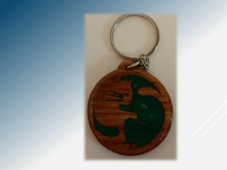 Porte clef chat Ying yang