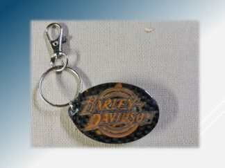 Porte clef Harley Davidson carbone