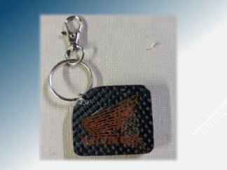 Porte clef  Honda carbone