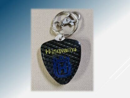Porte clef  Husqvarna carbone
