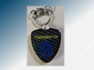 Porte clef  Husqvarna carbone
