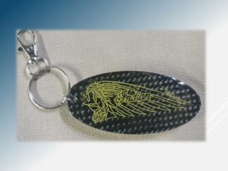 Porte clef Indian carbone