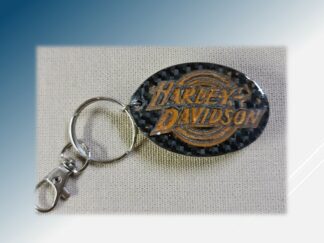Porte clef Harley Davidson carbone
