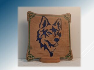 Plaque sur pied "chien" 
