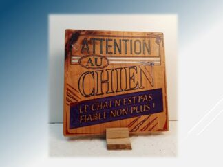 Plaque « chien/chat »
