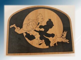 Plaque "Tintin et Milou"