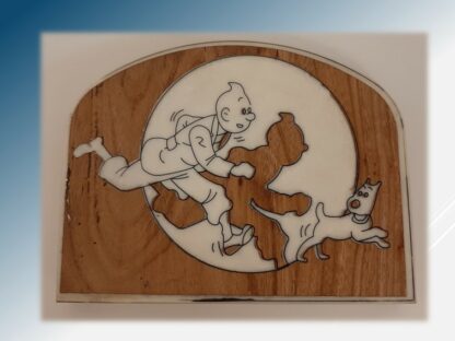 Plaque "Tintin et Milou"