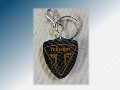 Porte clef Triumph carbone