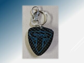 Porte clef Triumph carbone